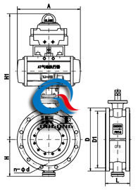 氣動(dòng)防爆蝶閥 (法蘭式)